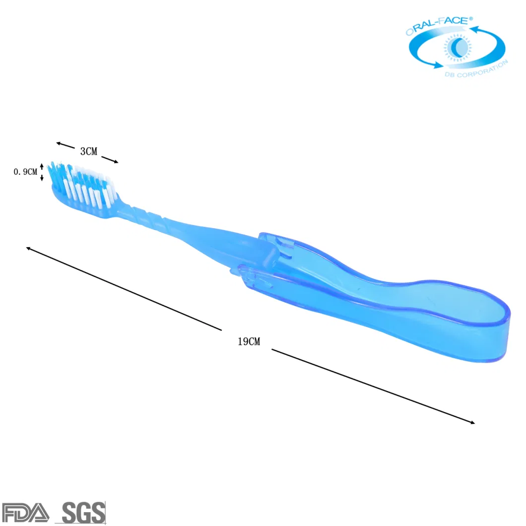 Hot Selling OEM Foldable Travel Soft Nylon Oral Care Toothbrush