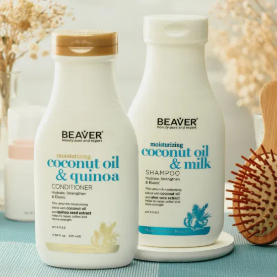 Shampoing et après-shampooing super hydratants à l'huile de noix de coco et au quinoa Beaver