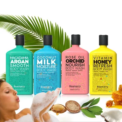 Usage quotidien Soins de la peau Soins du corps Huile de rose Orchid Nourish Body Wash Macadamia Argan Smooth Body Wash Vitamin Honey Refresh Body Wash Lait de coco Moisture Body Wash