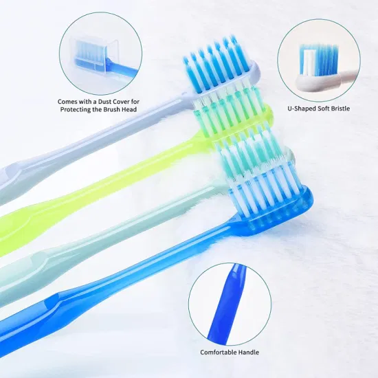 Nettoyage des dents de brosse à dents en plastique à domicile de soins personnels bucco-dentaires